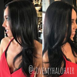 Lovemyhalohair - Violet black and sexy blow out curls