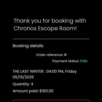 Chronos Escape Room - Super easy to book online via their website! - Escape Games Near Me - Pomona, California Chronos Escape Room - Super easy to book online via their website! - Escape Games Near Me - Pomona, California