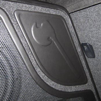 Simplicity In Sound - Closeup of the removable executioner's axe panel. If I ever need to sell the car I can put something less manly there. - Car Stereo Installation Near Me - Milpitas, California Simplicity In Sound - Closeup of the removable executioner's axe panel. If I ever need to sell the car I can put something less manly there. - Car Stereo Installation Near Me - Milpitas, California