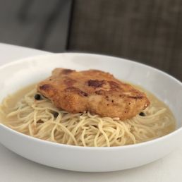 Chicken Piccata with Angel Hair pasta Chicken Piccata with Angel Hair pasta