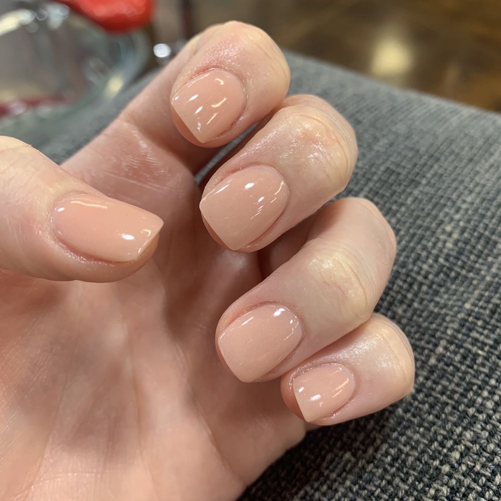 Shine Nail Spa and Lounge - Mani with dip powder - Nail Salons Near Me - Dallas, Texas