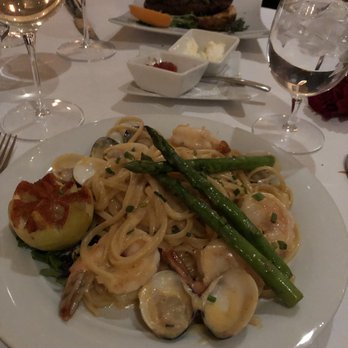 The Crown Room - Linguine with clams and shrimp. - New American Near Me - Albuquerque, New Mexico