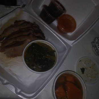 Chicken King - The tri tip had so much flavor but was dry maybe because i came 45mins before they closed but baby the yamsss omg good af the sides good too - Barbeque Near Me - Fresno, California