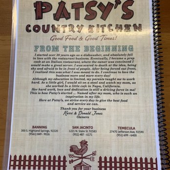 Patsy's Country Kitchen - American Near Me - Temecula, California Patsy's Country Kitchen - American Near Me - Temecula, California