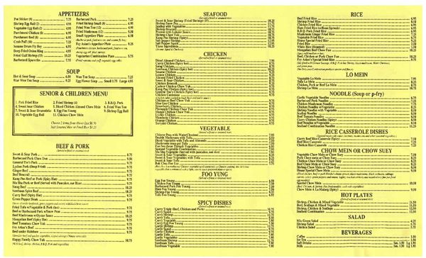 Menu photo 4 Fey Asian Stayton, OR