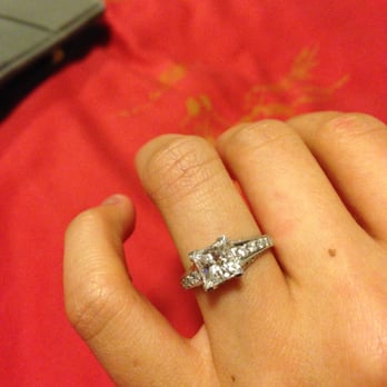 Adiamor - Platinum Pave Engagement Ring, customized for a 1.34 ct princess-cut center diamond. Item#: R2847 - Jewelry Near Me - Los Angeles, California Adiamor - Platinum Pave Engagement Ring, customized for a 1.34 ct princess-cut center diamond. Item#: R2847 - Jewelry Near Me - Los Angeles, California