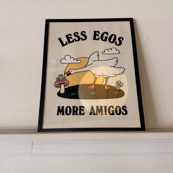 Orange Goose Coffee - Less Egos More Amigos Art Work - Themed Cafes Near Me - Seattle, Washington Orange Goose Coffee - Less Egos More Amigos Art Work - Themed Cafes Near Me - Seattle, Washington