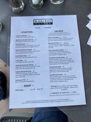 Menu photo 1 Black+Haus Tavern Parker, CO Menu photo 1 Black+Haus Tavern Parker, CO