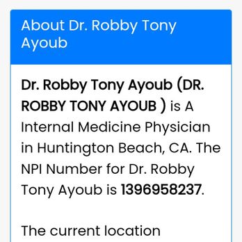 Robby Ayoub, MD - Pulmonologist Near Me - Huntington Beach, California Robby Ayoub, MD - Pulmonologist Near Me - Huntington Beach, California