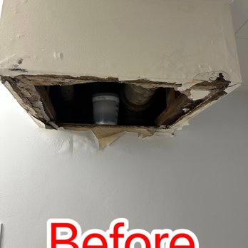 Hector's Painting - The hole left by our leaky plumbing - Painters Near Me Hector's Painting - The hole left by our leaky plumbing - Painters Near Me