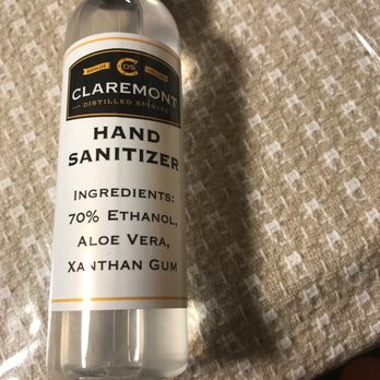 Claremont Distillery - Hand sanitizer compliments from Claremont Distillery , Plymouth Rd, Fairfield NJ - Distilleries Near Me - Hamburg, New Jersey Claremont Distillery - Hand sanitizer compliments from Claremont Distillery , Plymouth Rd, Fairfield NJ - Distilleries Near Me - Hamburg, New Jersey