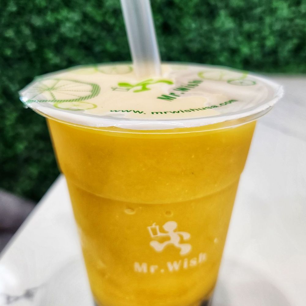 Mr Wish - Mango smoothie with pearl boba - Bubble Tea Near Me - Rosemount, Minnesota Mr Wish - Mango smoothie with pearl boba - Bubble Tea Near Me - Rosemount, Minnesota