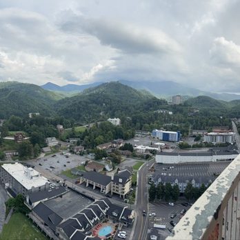 Space Needle - Panorama view from the top of the tower - Amusement Parks Near Me - Gatlinburg, Tennessee