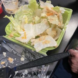 The salad was delicious! Pretty sure they make their own dressing and that's my favorite part! The salad was delicious! Pretty sure they make their own dressing and that's my favorite part!