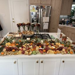 The baby shower spread (pumpkin themed, so she incorporated cute fall treats)!