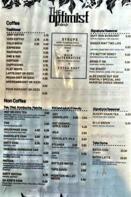 Menu photo 6 The Optimist Raleigh, NC