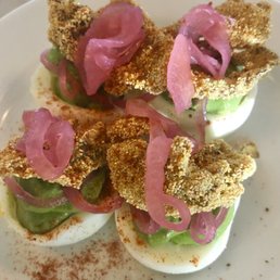 Deviled Eggs w/ Fried Oysters Deviled Eggs w/ Fried Oysters