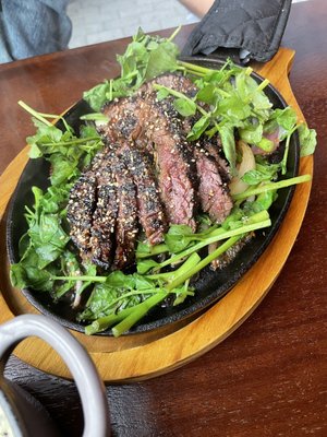 Photo of Momofuku Ssam Bar - New York, NY, US. Skirt steak ssam