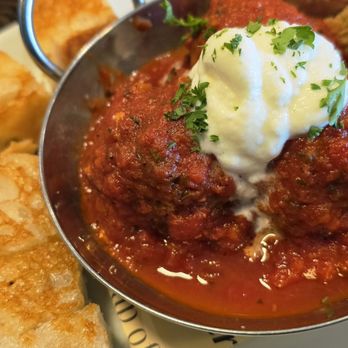 Mo and Hari's Neighborhood Bistro - Hot skillet Meatballs - Italian Near Me - Midlothian, Texas Mo and Hari's Neighborhood Bistro - Hot skillet Meatballs - Italian Near Me - Midlothian, Texas