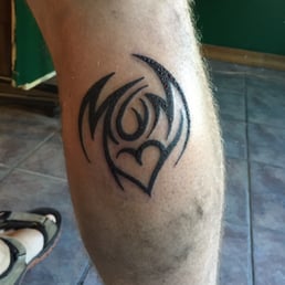 Tribal "MOM" tattoo by Jeremy Shock
