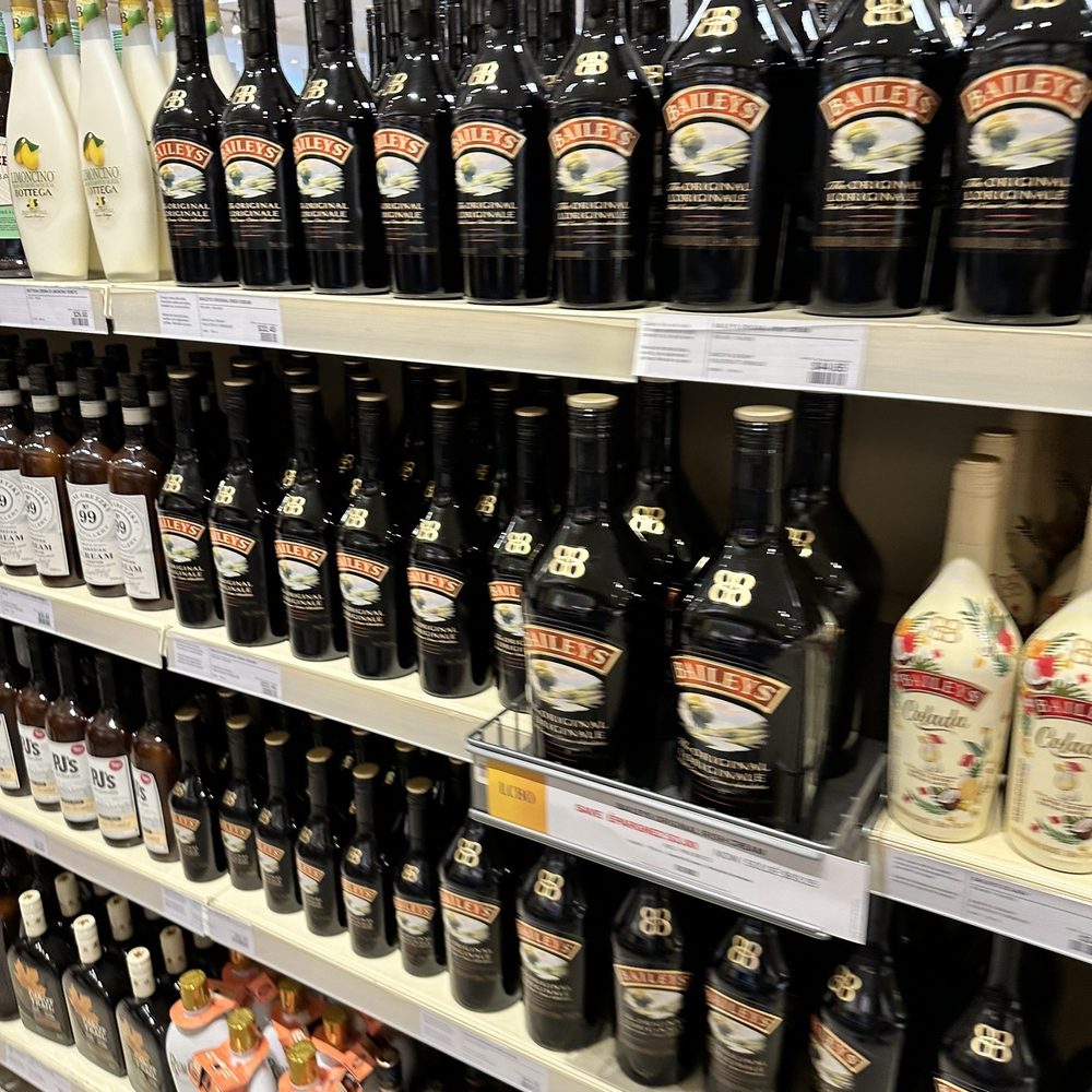 LCBO - bottles of alcohol on shelves in a store - Beer, Wine & Spirits Near Me - Mississauga, Ontario
