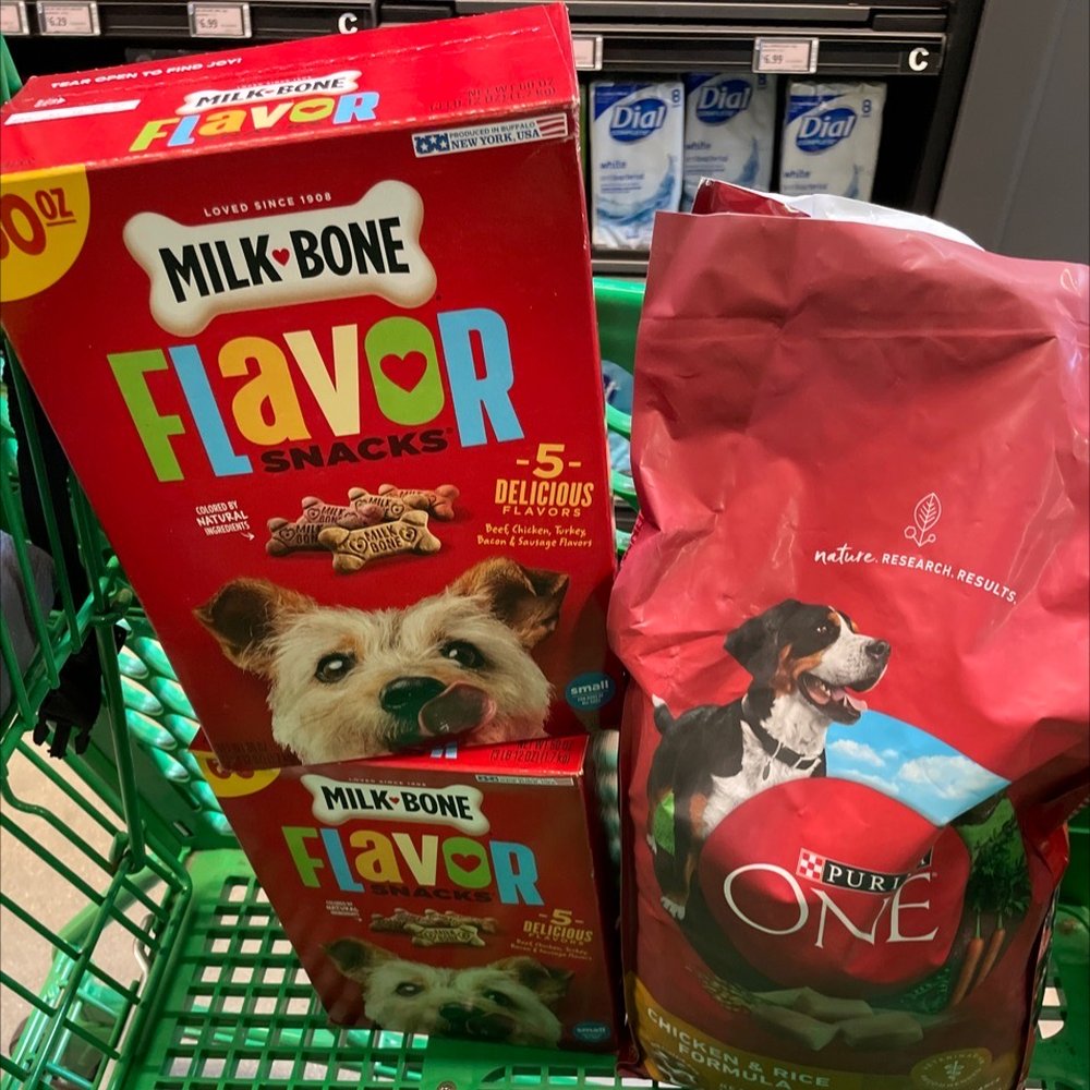 Amazon Fresh - Shopping for the dog- food and small biscuits - Grocery Near Me - Cerritos, California