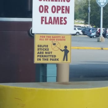 Six Flags St. Louis - NO SELFIE STICKS. Thank you for saying something, Six Flags. Truly. - Amusement Parks Near Me - Eureka, Missouri