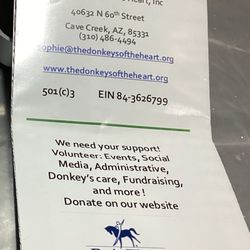 The Donkeys Of The Heart - Brochure