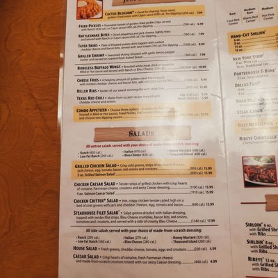 Menu photo 3 Texas Roadhouse Tampa, FL Menu photo 3 Texas Roadhouse Tampa, FL