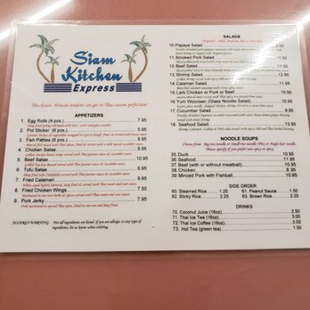 Thai Cuisine Express - Menu 1 - Thai Near Me - Aiea, Hawaii Thai Cuisine Express - Menu 1 - Thai Near Me - Aiea, Hawaii