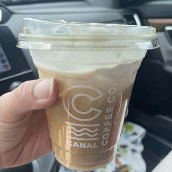 Canal Coffee - Iced Decaf White Chocolate Mocha - Coffee & Tea Near Me - Concord, North Carolina
