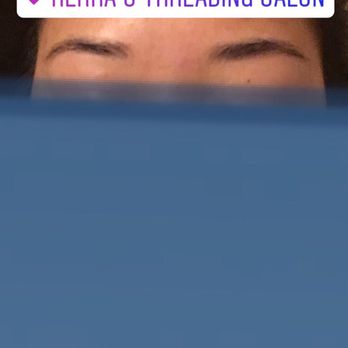 Rekha's Threading Salon - The eyebrow on the left (my right) is obviously WAY thinner and arched than the other. - Hair Salons Near Me - Artesia, California Rekha's Threading Salon - The eyebrow on the left (my right) is obviously WAY thinner and arched than the other. - Hair Salons Near Me - Artesia, California
