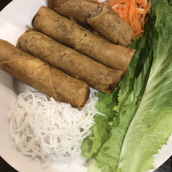 Pho Oh Tasty - 4 piece cha gio. Egg rolls are bigger than what this appears! - Vietnamese Near Me - Orange, California