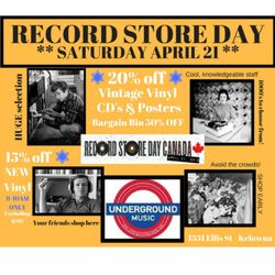 Underground Music - Record Store Day 2018!