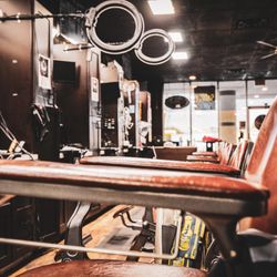 A glance inside of The Blade Barber lounge