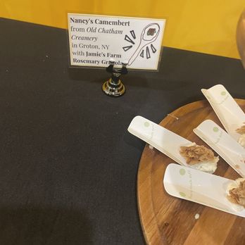 The Curd Nerd - Nancy's Camembert form Old Chatham Creamery in Groton, NY with Jamie's Farm Rosemary Granola - Cheese Shops Near Me - Syracuse, New York