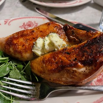 Rose's Cafe - Roasted Half Chicken with Watercress & Herb Butter - Italian Near Me - San Francisco, California