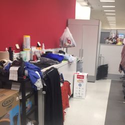 Burlington - Behind the counter, I cropped out the employee because it's not her fault it looks that way. And this is even on one of their good days.