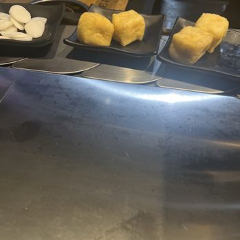 Legend Hotpot & Grill - Some of the food that is served on the conveyor!!! - Hot Pot Near Me - Newark, California Legend Hotpot & Grill - Some of the food that is served on the conveyor!!! - Hot Pot Near Me - Newark, California