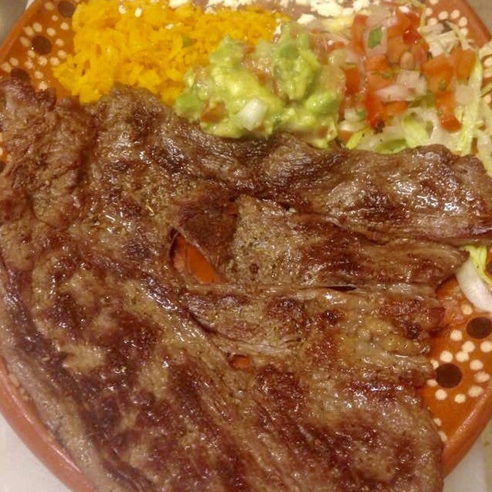 La Sabrosita - Carne asada. It is actually served with grilled green onions and jalapeño as I don't eat I asked without! - Mexican Near Me - Waynesboro, Virginia La Sabrosita - Carne asada. It is actually served with grilled green onions and jalapeño as I don't eat I asked without! - Mexican Near Me - Waynesboro, Virginia