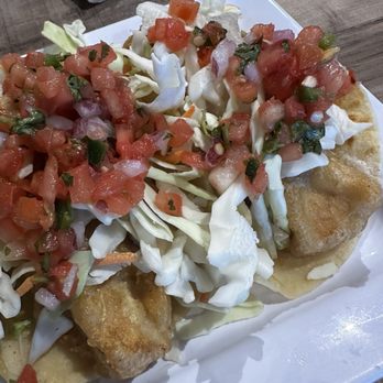 Sports Stop - Fish Tacos (3) to an order. These are very delicious and feel as if you spent your money right! - Sports Bars Near Me - Canyon Lake, California Sports Stop - Fish Tacos (3) to an order. These are very delicious and feel as if you spent your money right! - Sports Bars Near Me - Canyon Lake, California