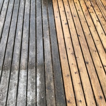 Pure Restoration - a wooden deck that has been cleaned - General Contractors Near Me Pure Restoration - a wooden deck that has been cleaned - General Contractors Near Me