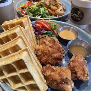Cafe N One - Chicken and waffles - Desserts Near Me - Markham, Ontario