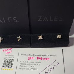 Zales Outlet - Diamond earrings for daughter and mother