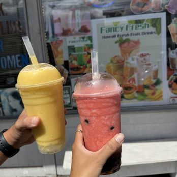 Fancy Fresh Food Shop - Mango pineapple and strawberry guava smoothies - Juice Bars & Smoothies Near Me - Honolulu, Hawaii Fancy Fresh Food Shop - Mango pineapple and strawberry guava smoothies - Juice Bars & Smoothies Near Me - Honolulu, Hawaii
