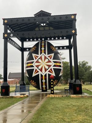 Worlds Largest Hand Painted Czech Egg by null