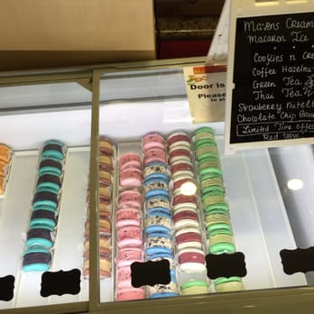 Aroma Coffee and Snacks - How can you go wrong with macaron ice cream! - Desserts Near Me - Milpitas, California