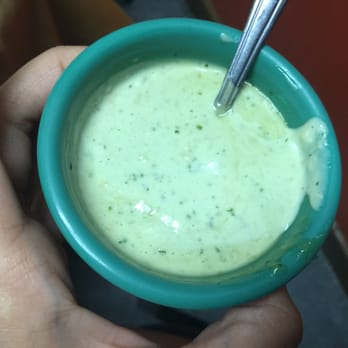 Ceviche Palace - Comes with bread -- a jalapeño sauce with cilantro. Really good, better than using butter for bread. - Peruvian Near Me - Bridgeport, Connecticut