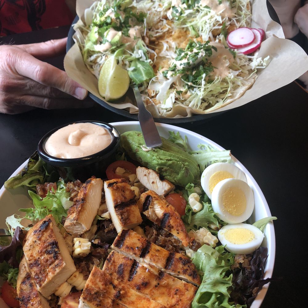 Morro Grill - Chicken Cobb Salad and Mai Mai Tacos - American Near Me - Morro Bay, California Morro Grill - Chicken Cobb Salad and Mai Mai Tacos - American Near Me - Morro Bay, California