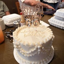 Red velvet vintage birthday cake